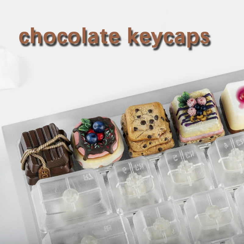 

Customized Chocolate Keycap Game Mechanical Keyboard Computer Button Cross Axis ESC Gourmet Resin Three-Dimensional Keycap