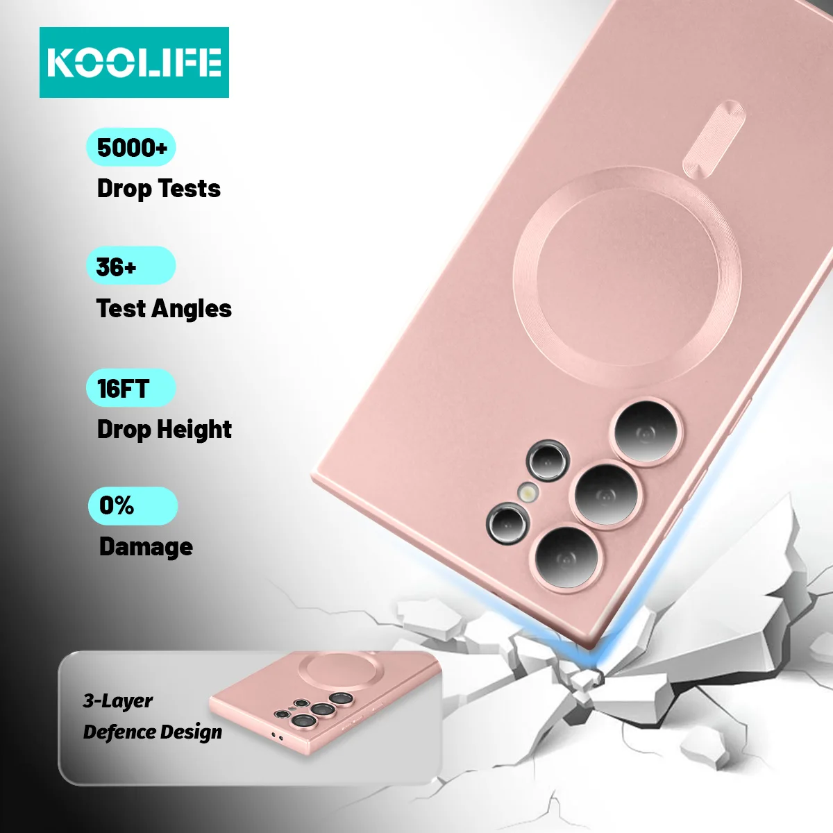 Koolife Magnetic All-Inclusive Soft Silicone Phone Case