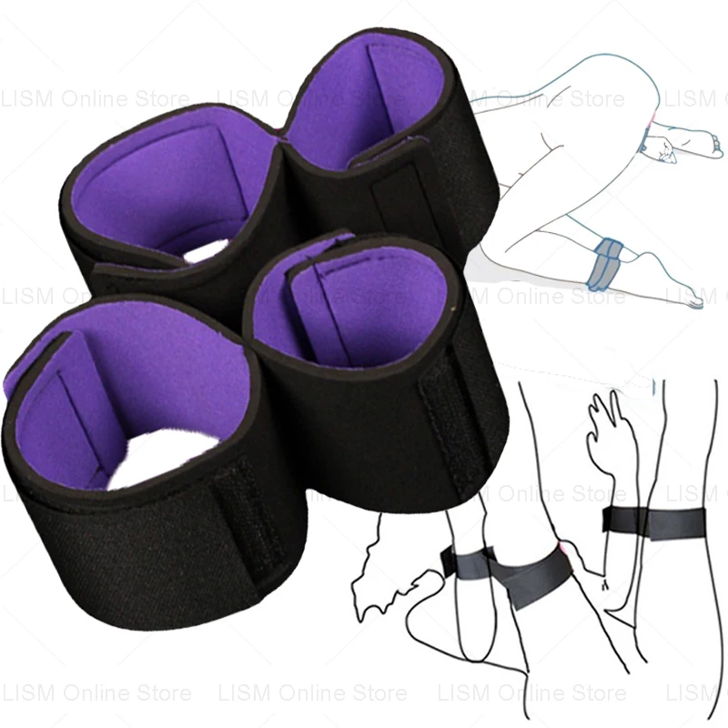 

20pcs/lot Adult Erotic Game Sex Toys For Women Couple Slave Bdsm Furniture Bondage Restraints Handcuffs Ankle Cuff Chastity Shop