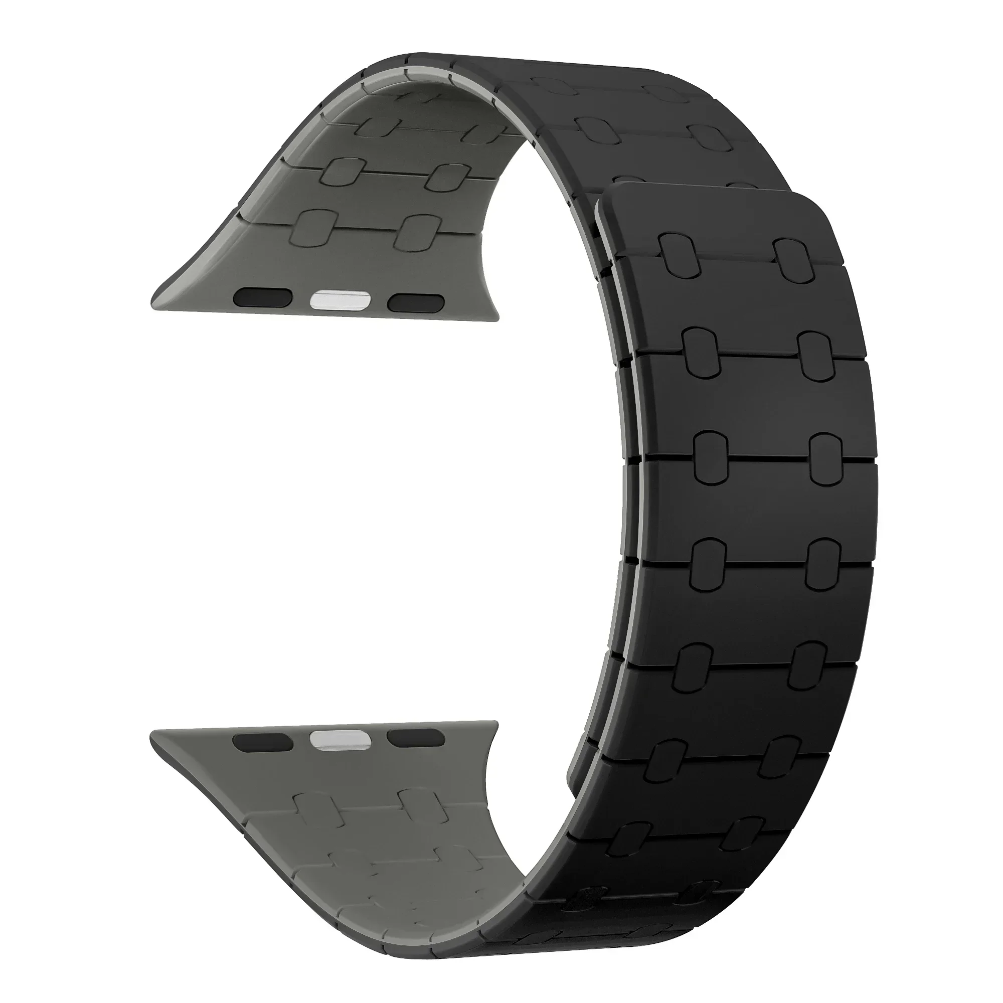ตัวเลือกสินค้า สายซิลิโคนแม่เหล็ก Apple Watch รัดข้อมือ 42-49 มม. สีสดใส