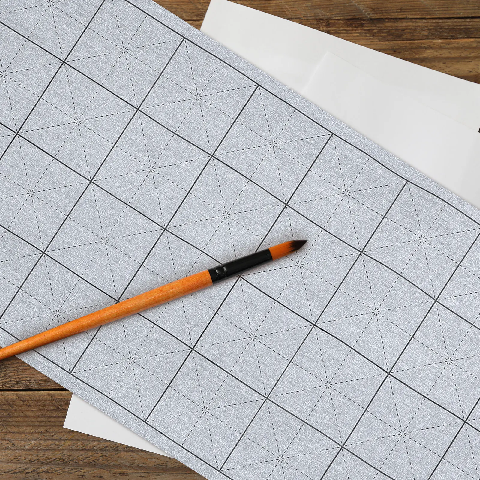 3Pcs 중국 서예 물 쓰기 천 연습 매트 재사용 가능한 물 그리기 매트 잉크 프리 그레이 학습용