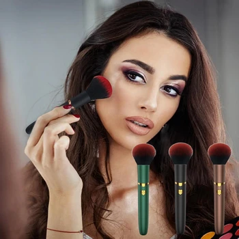 2 In 1 Electric Foundation Brush Vibration Makeup Brush Multi-Function Soft Fluffy Portable Rechargeable Detail Makeup Tools 1