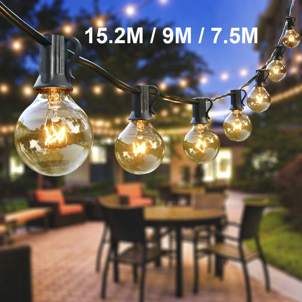 Guirlande lumineuse à LED - 4,5 m - 30 LED - Blanc chaud - 8 modes - Pour  table de jardin, salle de bain, mariage, fête, décoration maritime :  : Luminaires et Éclairage