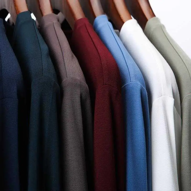 Men's Ice Silk Ultra-Thin Long Sve T-irt Versatile Loose Fit Spor Base Layer irt Pure Color Summer Sweatirt