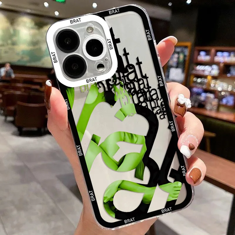 Stylish Charlis XCX B-BRAT Transparent Phone Case