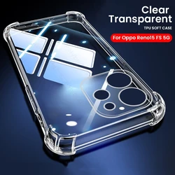 Durable Shockproof Clear Silicone Soft Phone Case for Reno15 Pro 5G (Transparent)