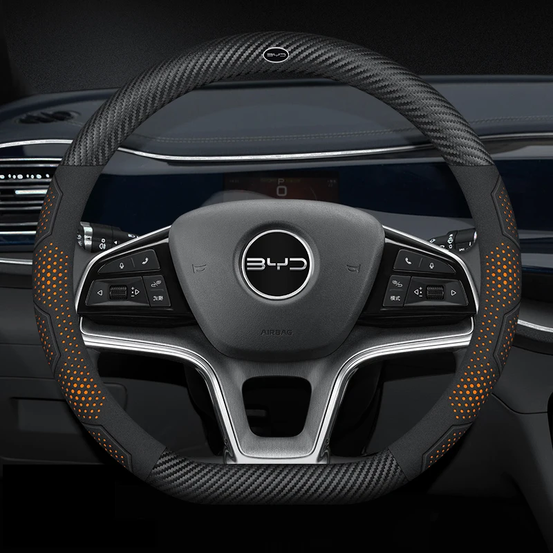 

Car Anti-slip Steering Wheel Cover For BYD Atto 3 Tang F3 E6 Yuan Plus Song Max F0 Qin G3 I3 Automotive Interior Accessories