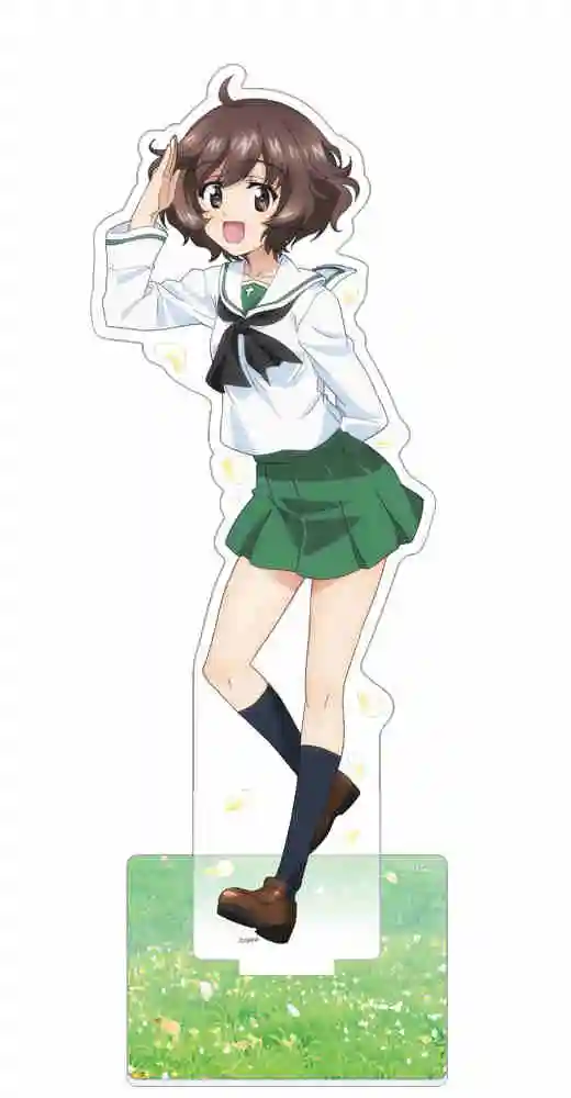 Anime-Fans Geschenke MÄDCHEN und PANZER Der Film Matrosenanzug Superstar HD Figurel Acrylständer PVC Desktop-Dekoration ca. 15 cm – Detail 7