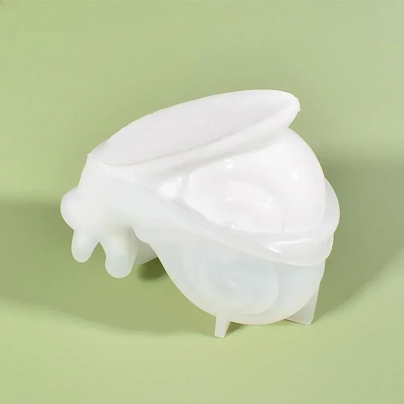 Crystal Epoxy Resin Mold Cute Snail Animal Silicone Casting Mold Snail Making Home Decor Plaster Mold