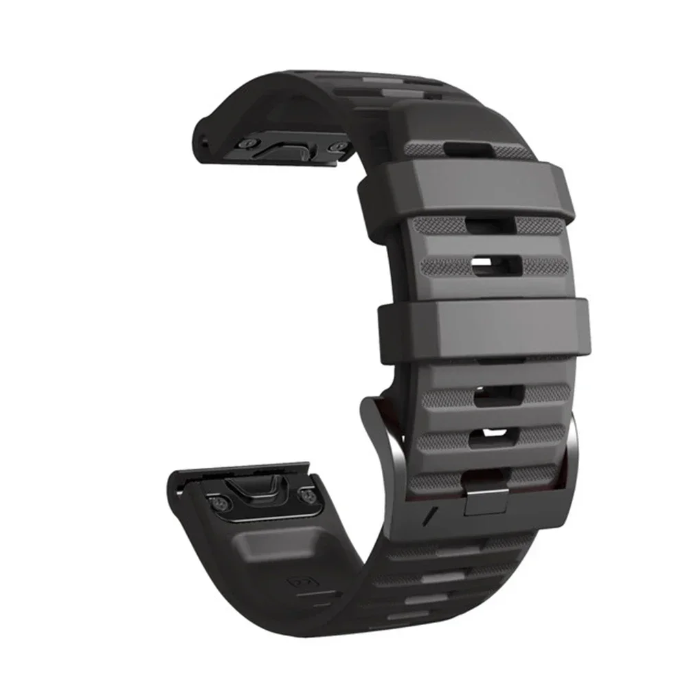 Premium Silicone Quick Release Watch Strap Bracelet - 26mm/22mm, Compatible with Garmin Fenix Series