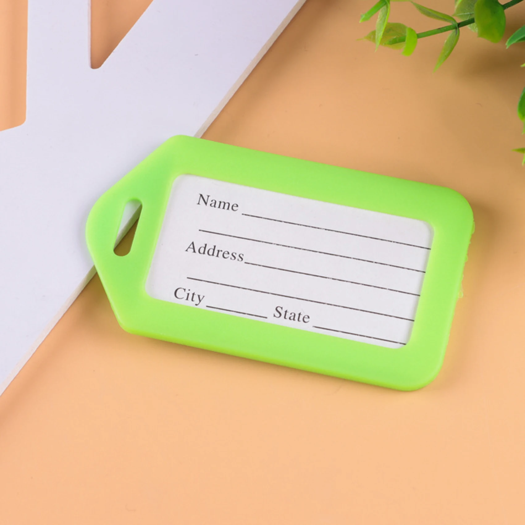 1-10PCS Gepäck Tag Internat Versand Kunststoff Gepäck Tags Reise Zubehör Frauen Männer Koffer ID Adresse Name halter Tasche Label – Detail 10