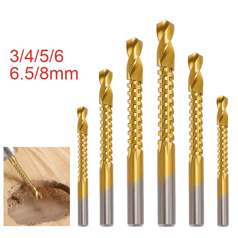 Drill Bits Cutting Wood Titanium Drill Bits Set Titanium Hss Drill