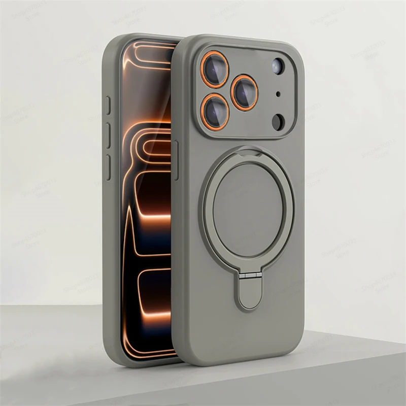 ตัวเลือกสินค้า เคสซิลิโคนแม่เหล็ก iPhone พร้อมขาตั้ง