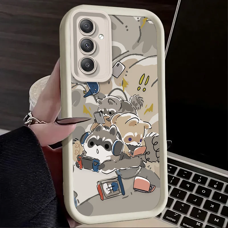 Adorable Raccoon Silicone Phone Case