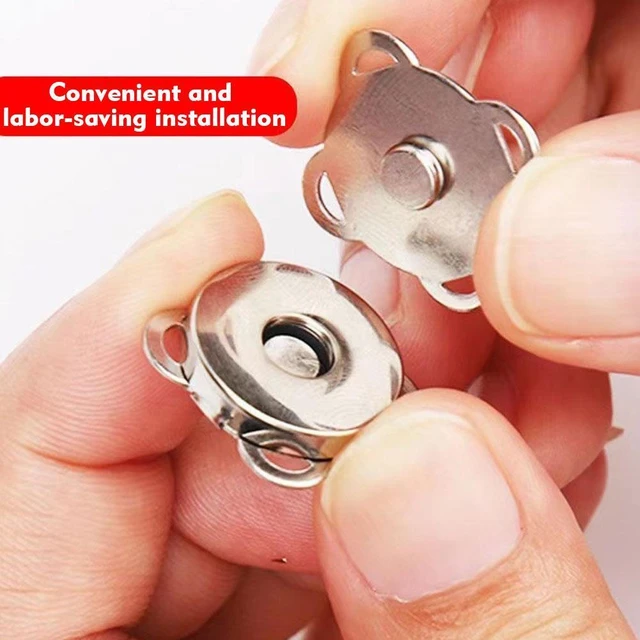 14mm Diy Silver Bags, Accessories Lady Bags Magnetic Button Magnet Suction  Purse Buckle Clothing Buttons - Buttons - AliExpress