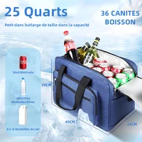 Réfrigérateur Portable pour voiture, 25l, semi-conducteur, pliable, chauffage, refroidissement, sac isolant, voiture, usage domestique, pique-nique, Camping essentiel 3