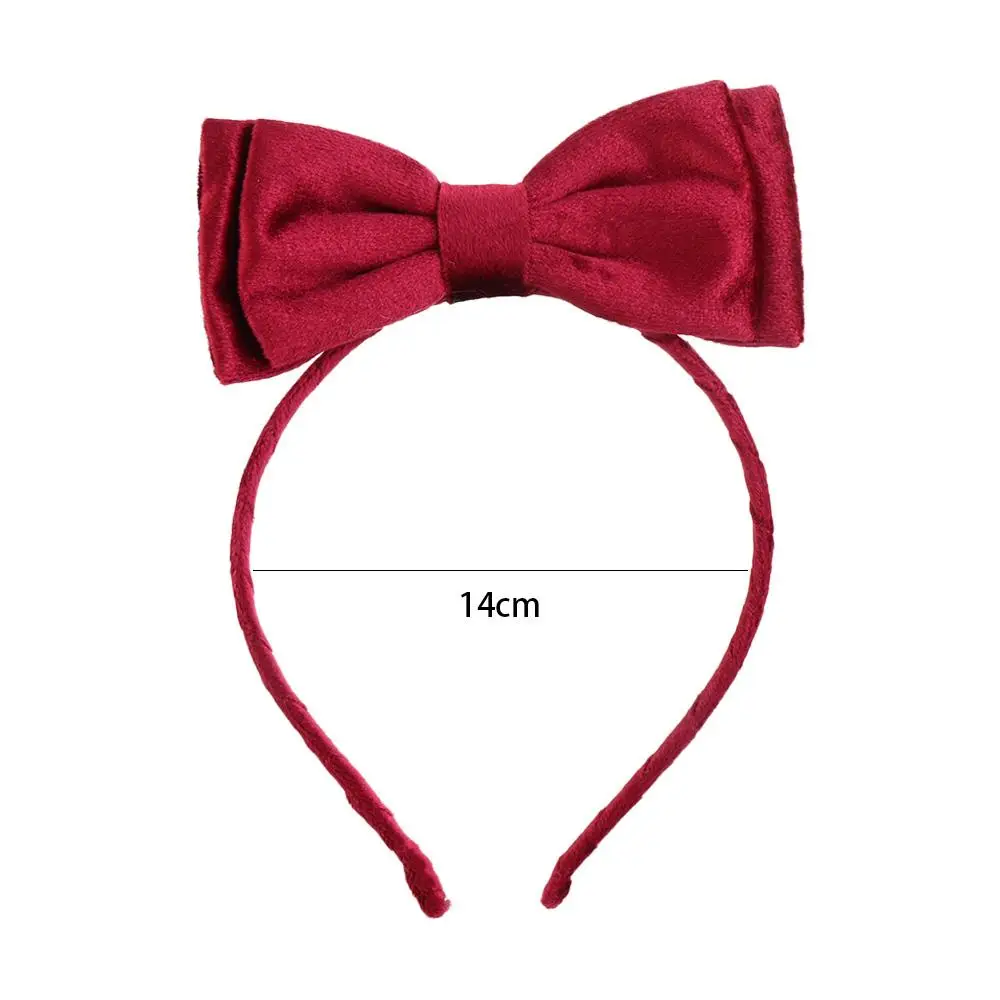 Double Layer Bow Gift Korean Hair Accessories Cloth Velvet Bow Hair Band Children Hair Band Princess Hair Hoop Sweet Decoration