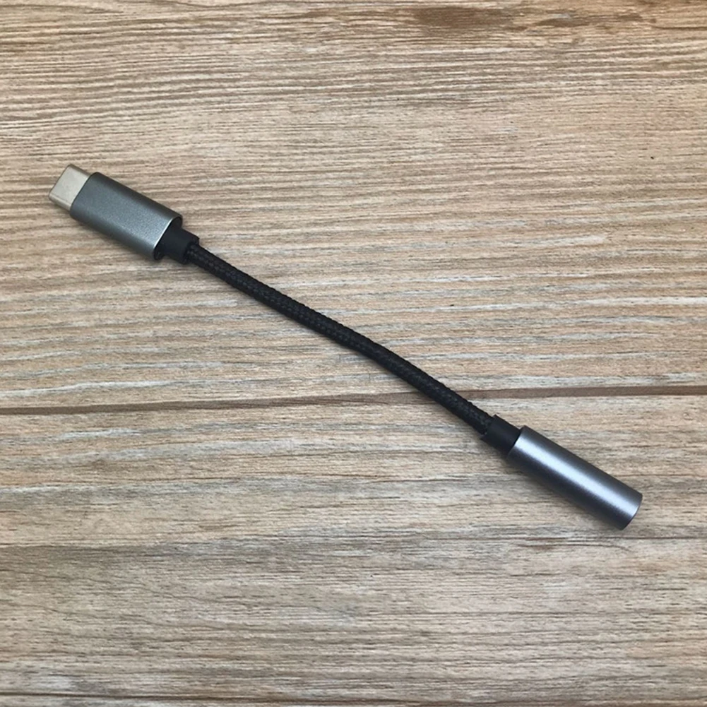 플러그 앤 플레이 알루미늄 합금 C타입 3.5mm 잭, 유연한 스마트폰, 빠른 충전 USB 어댑터, 휴대용 홈 오피스, 2 개