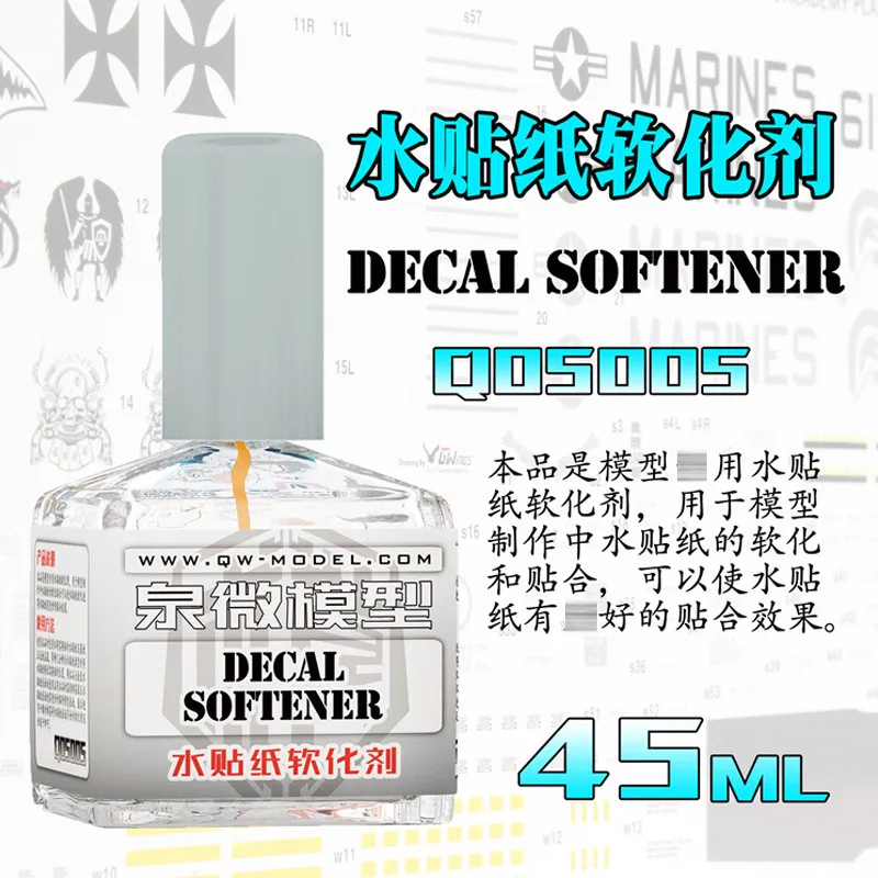 QW-Model Q05001-Q05007 Extra dünner Modell-Zement- und Aufkleberenthärter für Gundam Gunpla, militärische Plastikmodelle, Warp Prevent Tools