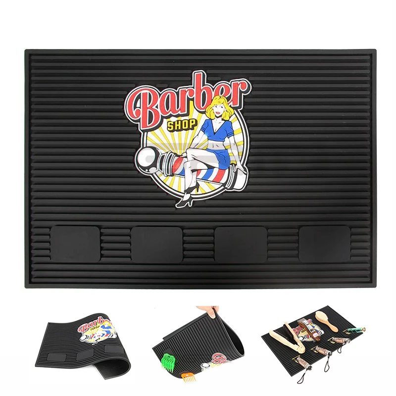 

Magnetic Anti-skid Mat for Hairdressing Tools Flexible PVC Nonslip Hair Trimmers Magnet Attaching Holding Work Station Pad 1657