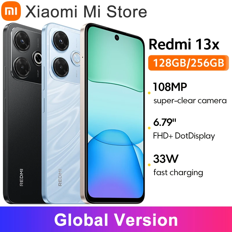 Global Version Xiaomi Redmi 13X Smartphone MTK Helio G91