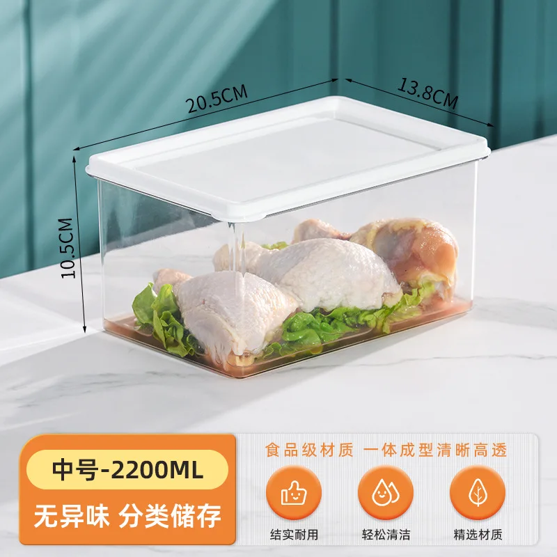 Refrigerator Food Storage Box Stackable Freezer Storage Containers for  Fruit and Vegetable Meat - AliExpress