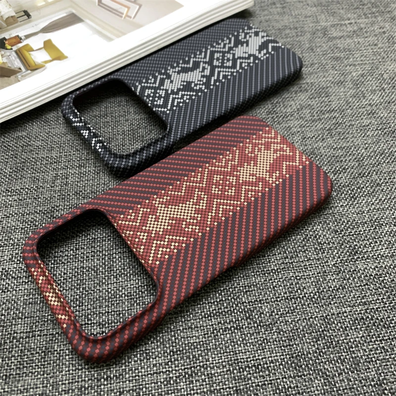 Ultra-Thin Carbon Fiber Texture Protective Phone Case with Soft Touch Finish