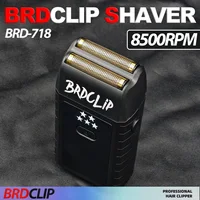 8500RPM Professional Reciprocating Shaver BRDCLIP BRD718 Two Speed LED Floating Electric Razor Beard Hair Trimmer for Man 1