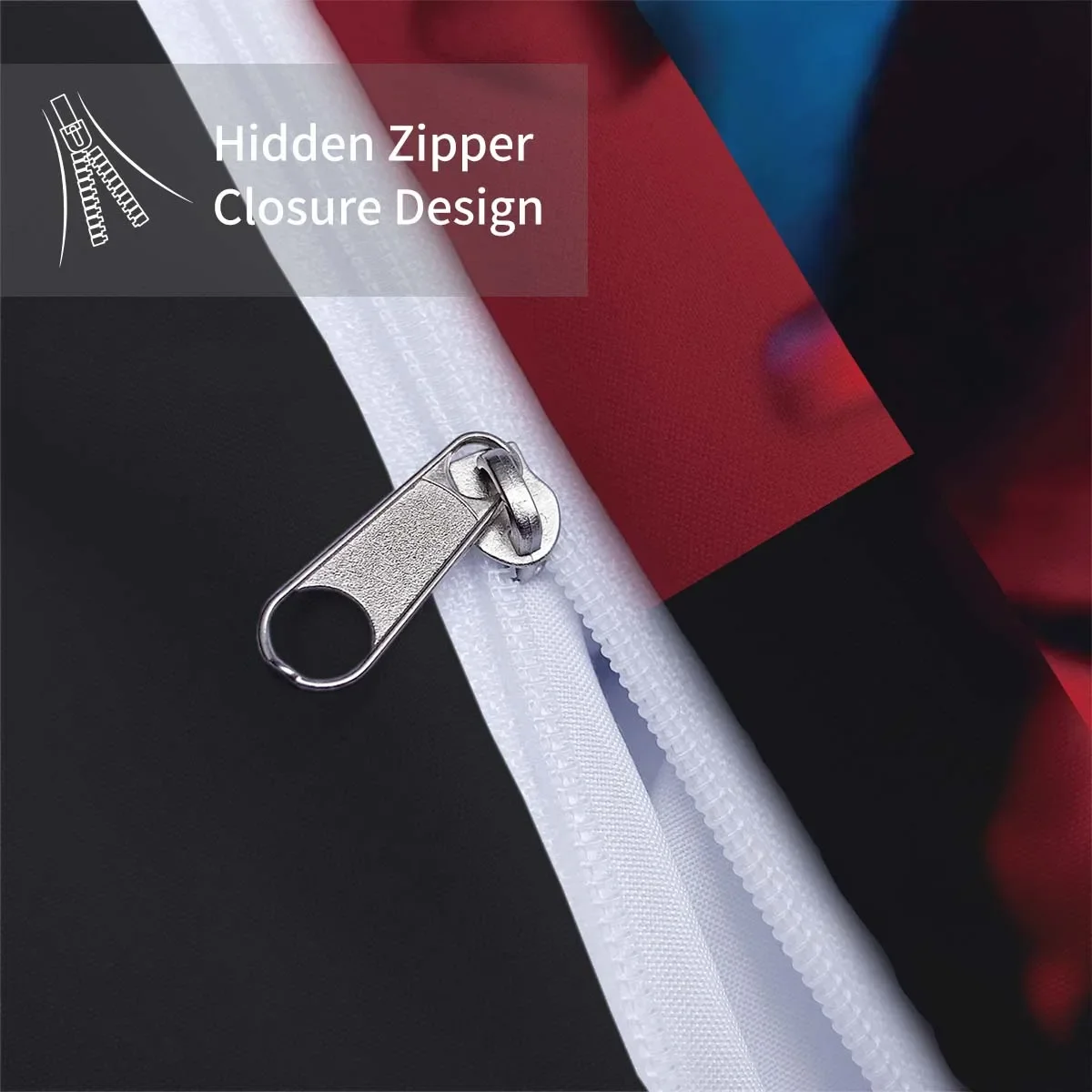 3-piece down duvet cover set with domineering dog pattern print (1 duvet cover+2 pillowcases, no core) bedding set