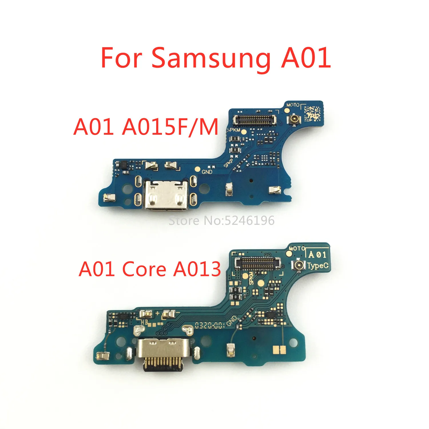 

1pcs For Samsung Galaxy A01 A015F A015M A01 Core A013 USB Charging Port Charger Base Connector Soft Cable Replace Parts