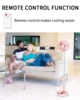 Desk and table fan, foldable Fan Portable Travel Fans Battery Operated,Adjustable Height My Foldaway fan with remote 6