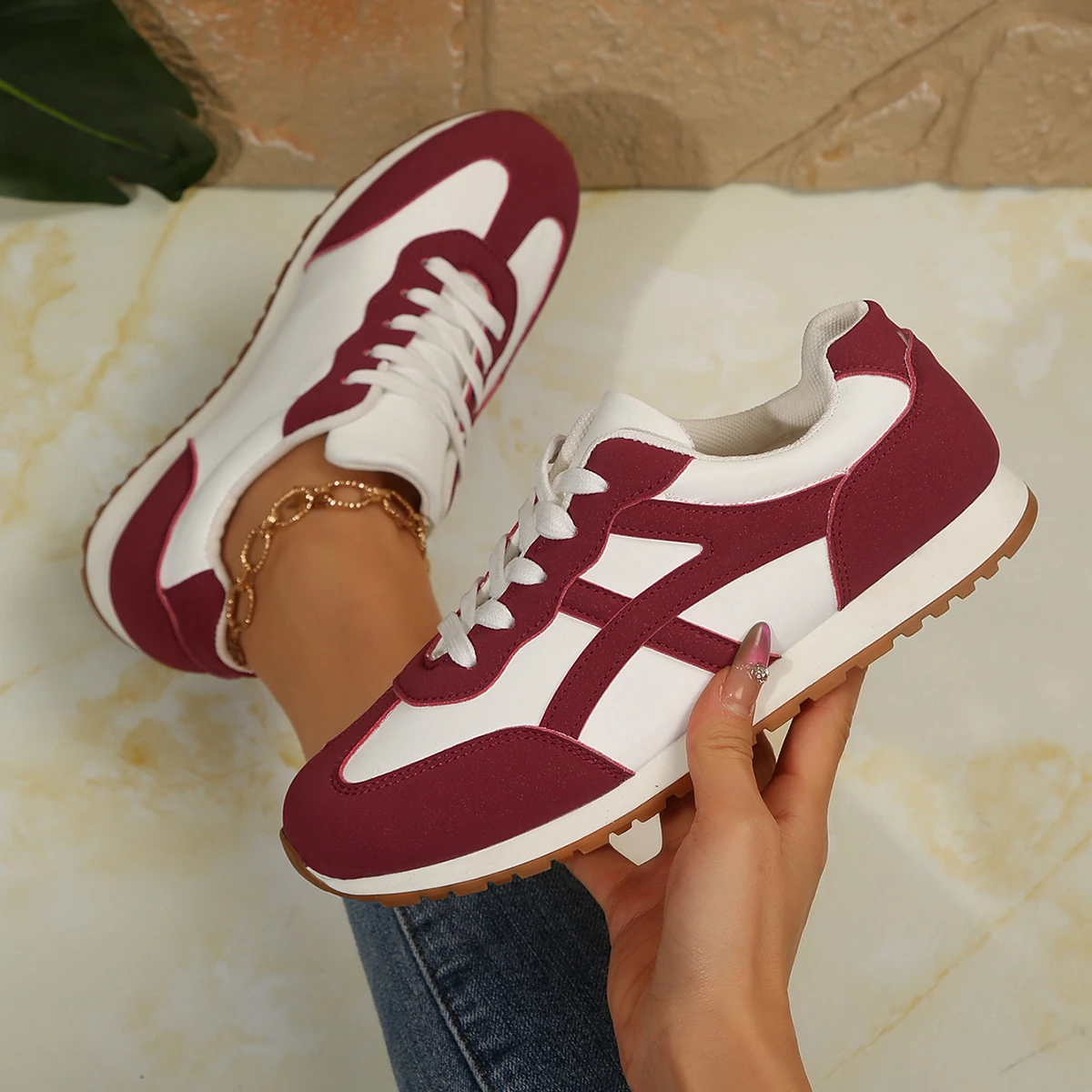 Summer Knitted Breathable Sneakers Women's Vulcanize Shoes main image 1