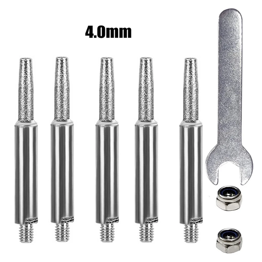 

Wrench Grinding Head Stone Carving 4 4.8 5.5mm Chainsaw Sharpener Cylindrical Burr Coated High Quality