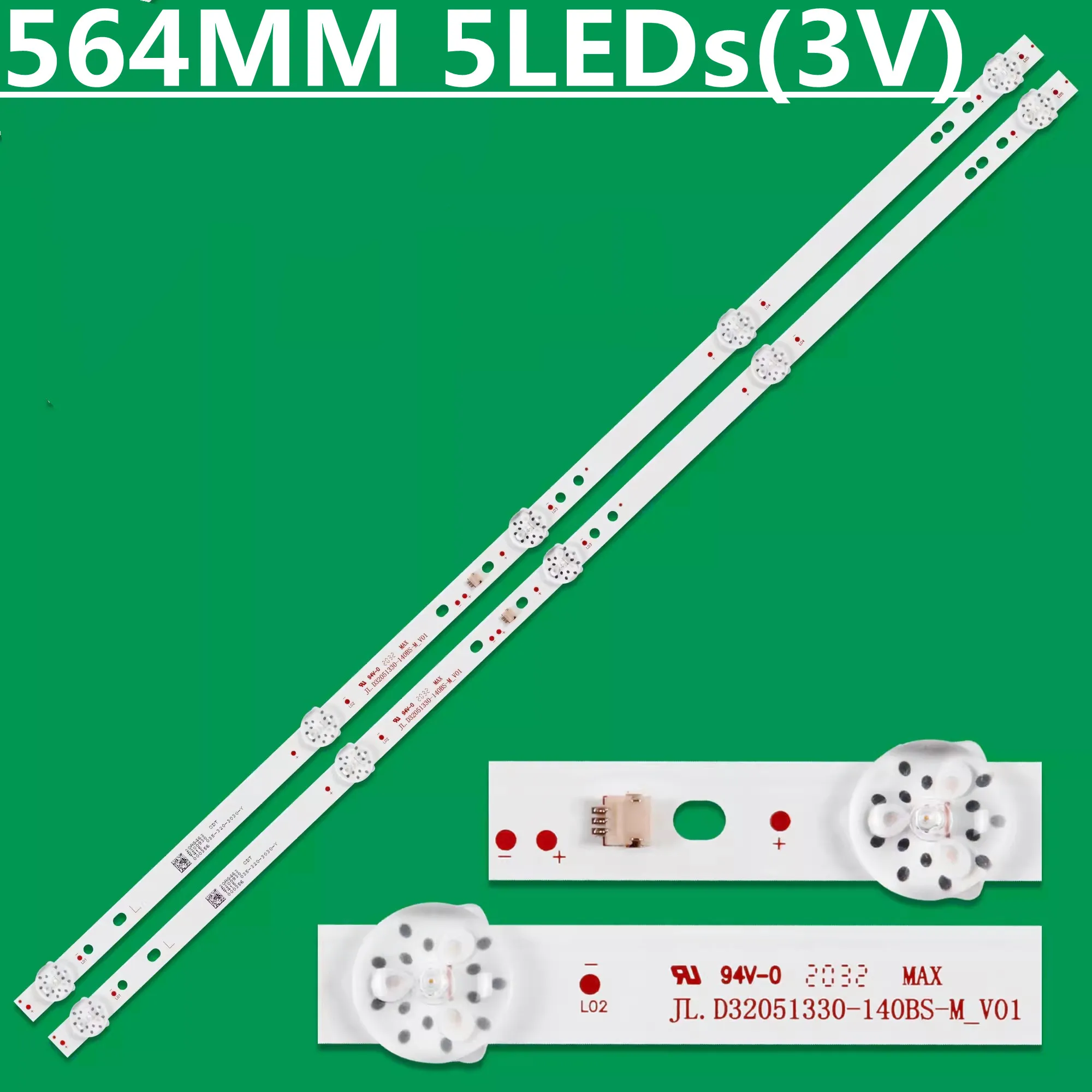 

New 20PCS LED Backlight Strip For 32K5 32X3 32E1A 32E381S 32HE2HDTA1 PTV3215ILED CRH-CQ32N15303002059BRREV1.1 KJ32D05-ZC62AG-02
