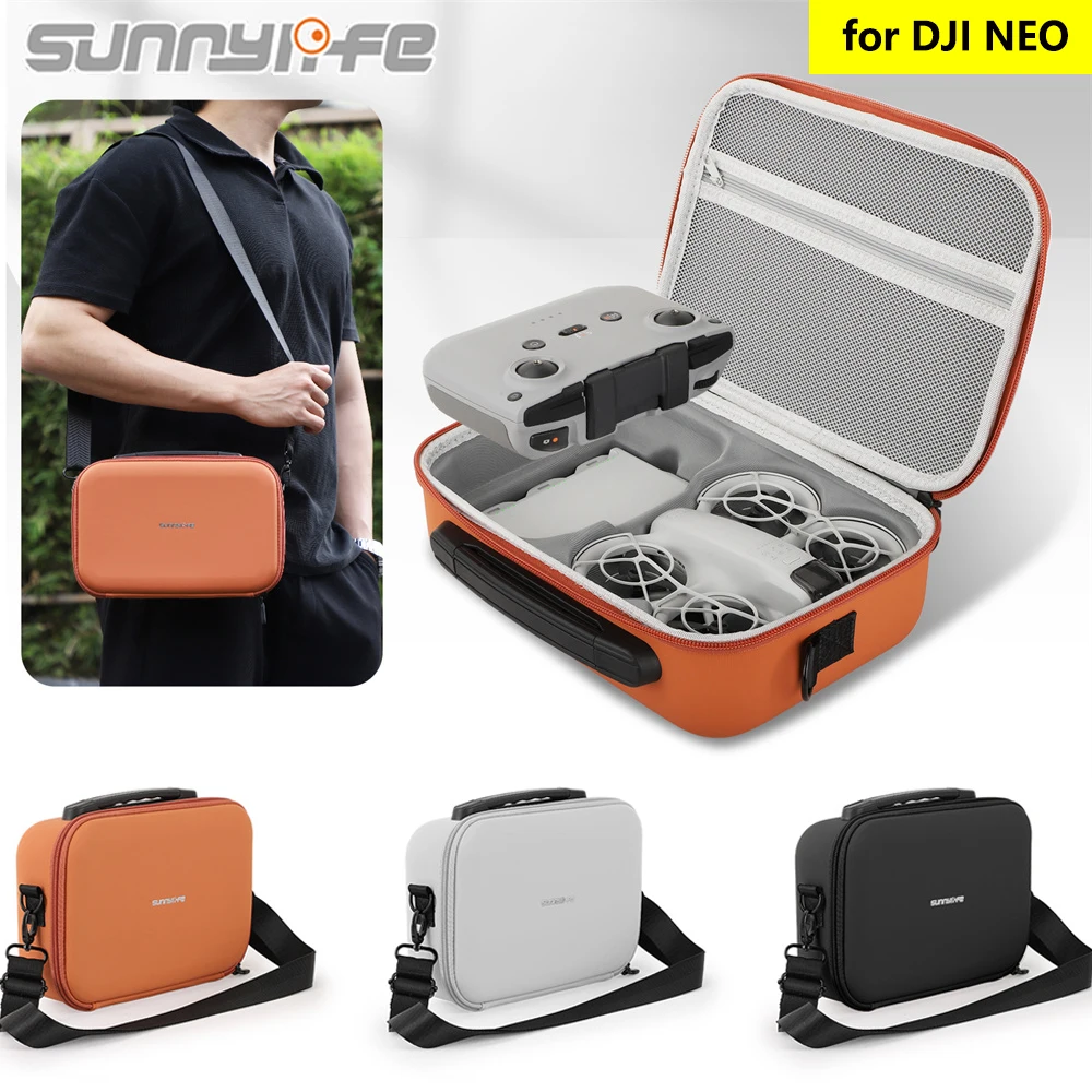 Storage Bag for DJI NEO Drone Controller Battery All In One Carrying Case Box EVA Hard Handbag for DJI NEO Accessories Sunnylife
