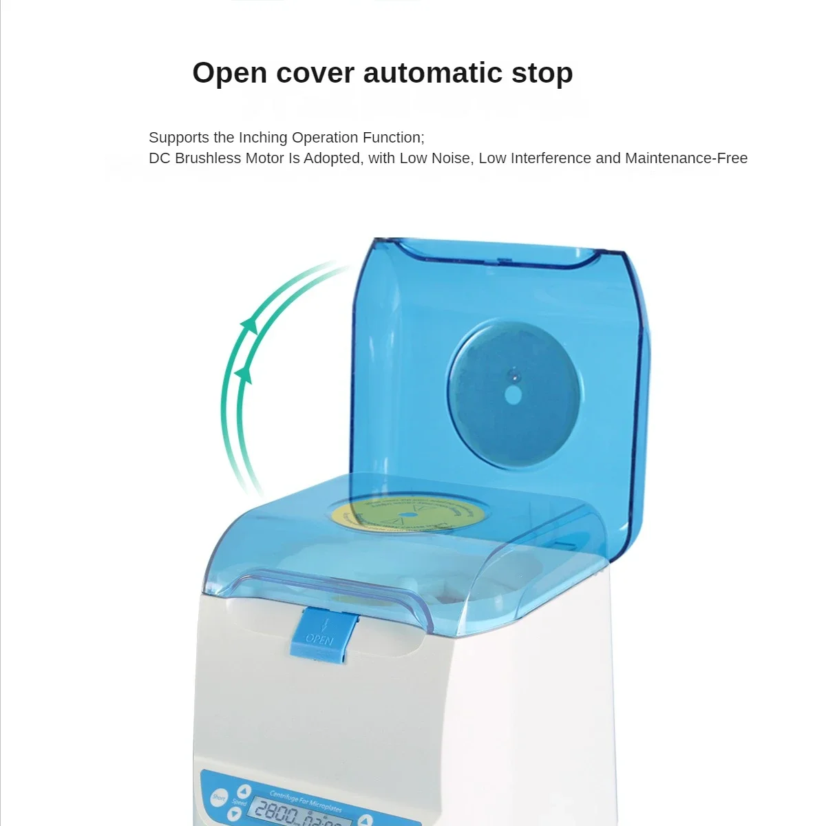 LABGIC CF2800M Microplate Centrifuge Instant Centrifuge PCR Microplate Low Noise Maintenance-free Vortex Mixer Centrifuga