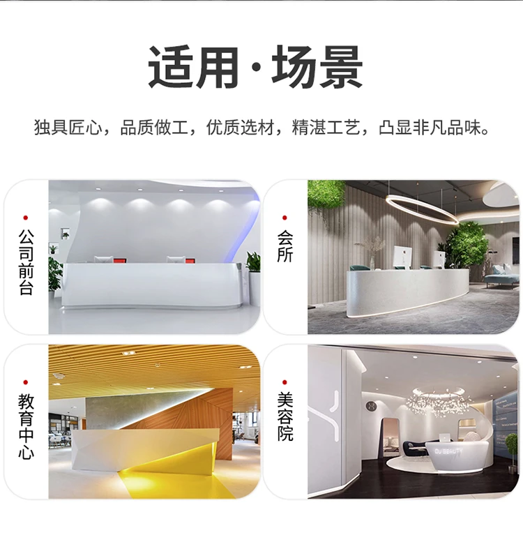 Description Picture 4 of itemLectern Luxury Reception Desks Store Modern Bar Hotel Study Reception Desks Conference Mobile mesa escritorio Furniture WJ20XP