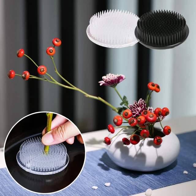 Japanese Ikebana Fixture Plastic Flower Base Holder Floral Pin Kenzan -  AliExpress