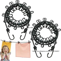 Portable Drying Rack Clothing Camper Clothesline with 12 Clothespins Windproof Clothes Hanger Indoor Outdoor Laundry Drying Line 1