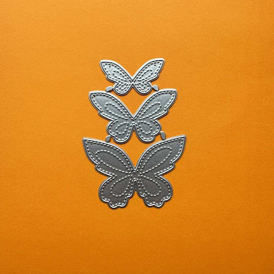 

Three Butterflies Metal Cutting Dies for DIY Scrapbooking and Card Making Decor Embossing Craft Die Cut