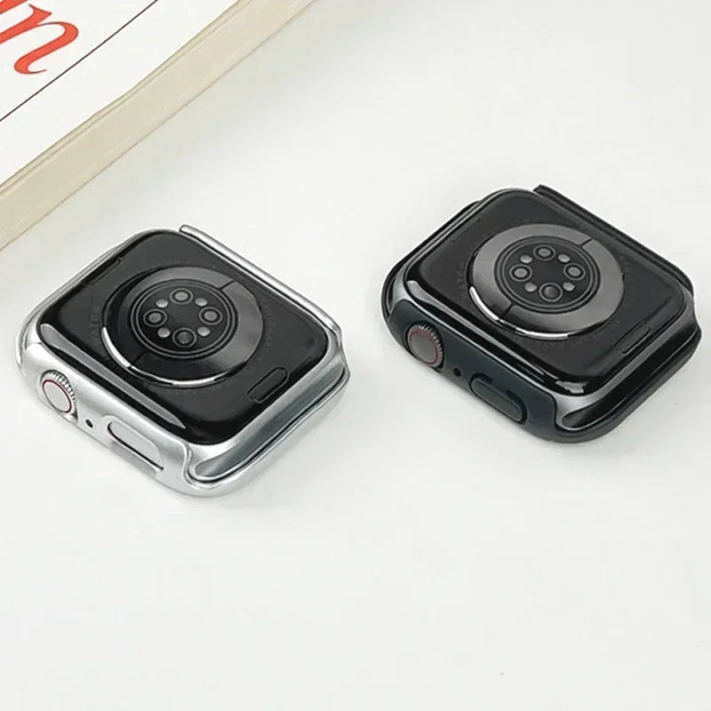 3 Stück Glas + Hülle für Apple Watch 44 mm 40-41-38-42 mm 45 mm 46 mm Displayschutzfolie Schutzhülle Apple Watch 11 10 8 7 9 6 SE 5 4 – Detail 9