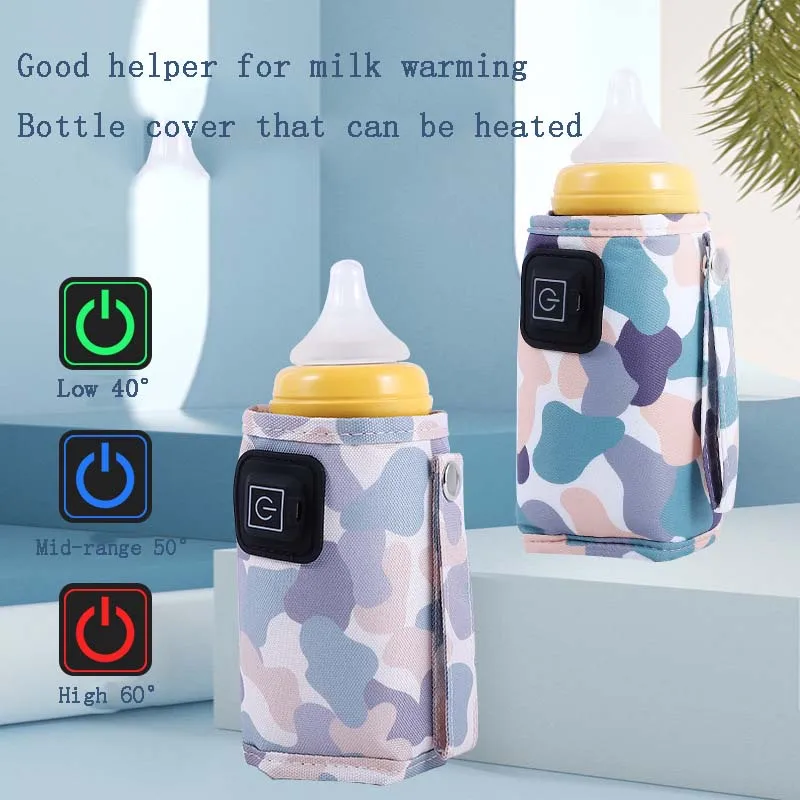 Biberones calefactados para bebés, bolsa térmica para bebidas calientes,  termo Usb, calentador de leche, botella portátil, accesorios de  alimentación