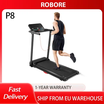 Tapis roulant pieghevole ROBORE P8 12KM/H, sensore di frequenza cardiaca, capacità di peso 136 kg, 12 programmi integrati, sistema di doppio cuscino, casa