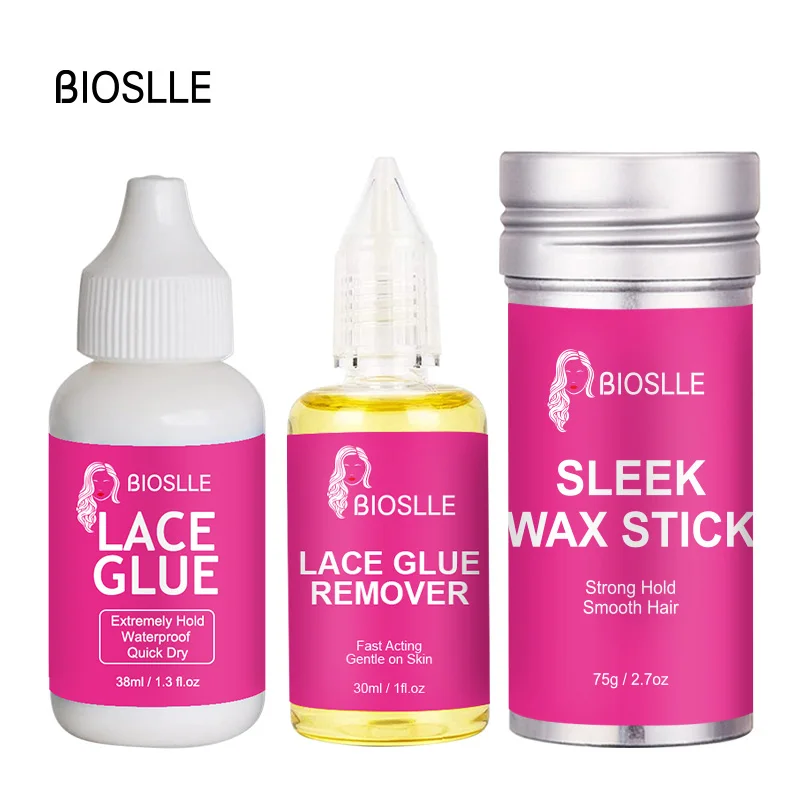 BIOSLLE Extremely Hold Lace Glue Fast Acting Lace Glue Remover Smooth Hair Sleek Wax Stick Kit fast ppr water pipe repairer hose leakage melt glue stick auxiliary connection hand tool for plumbing replacement accessories