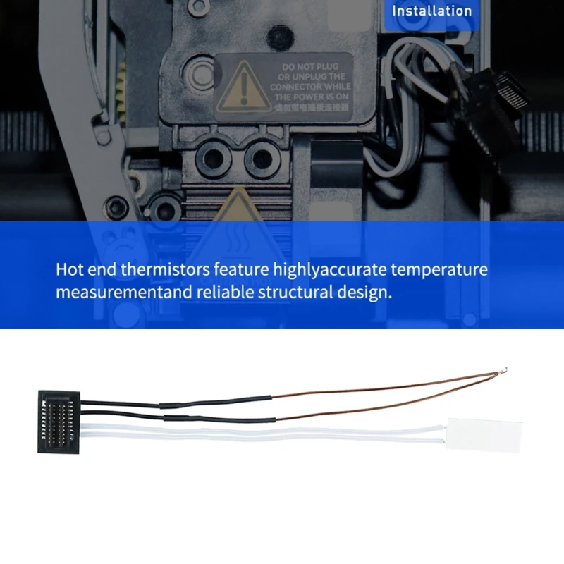 

For Bambu Lab P1P P1S Thermistor Ceramic Cartridge Heater for 3D Printing Hotend Efficient and Durable