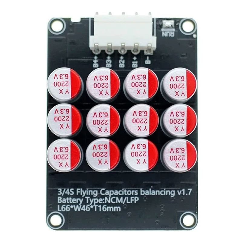 4S Active Equalizer Balancer Lifepo4 / Lipo/ LTO Battery Energy Equalization Capacitor BMS Board
