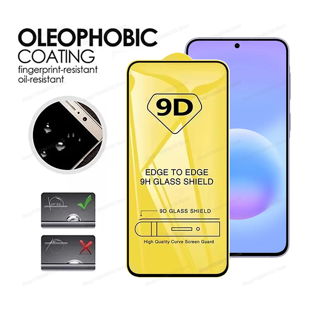 Enhanced 9D HD Tempered Glass Screen Protector - 4 Pack