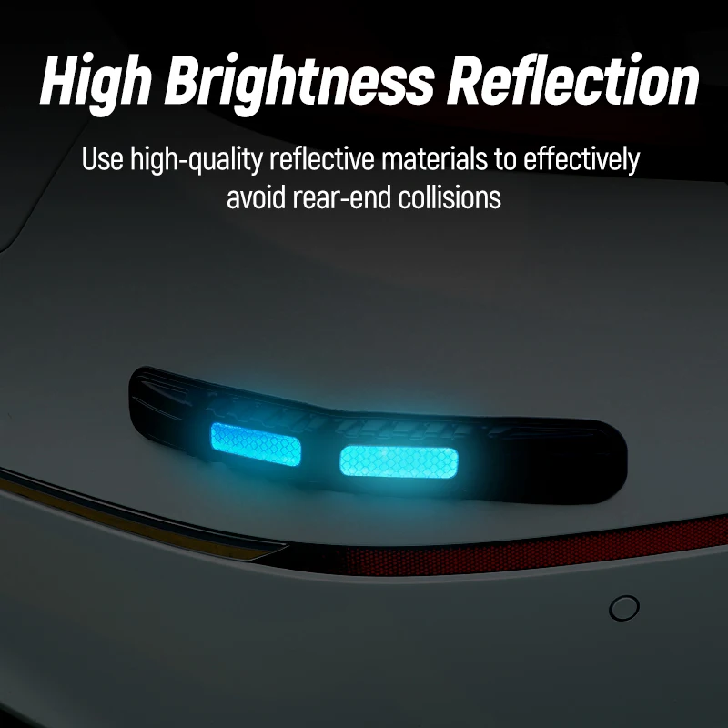 2pcs Car Adjustable Body Anti-Scratch Protection Stickers Bumper Corner ...