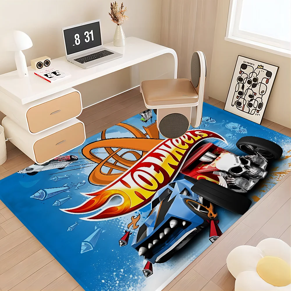 Hot Wheels Cartoon Kitchen Mat Nordic Style Bedroom Living Room Doormat Home Balcony Anti-Slip Welcome Rug 2