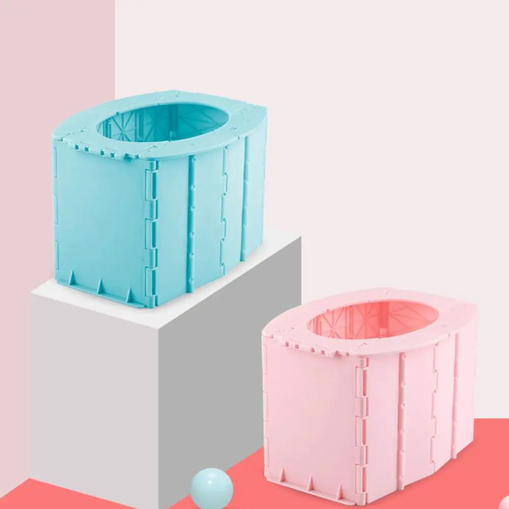 Children's Adult Portable Travel Folding Toilet Urinal Mobile Seat For Camping Hiking Long-distance Travel Outdoor Supplies 2